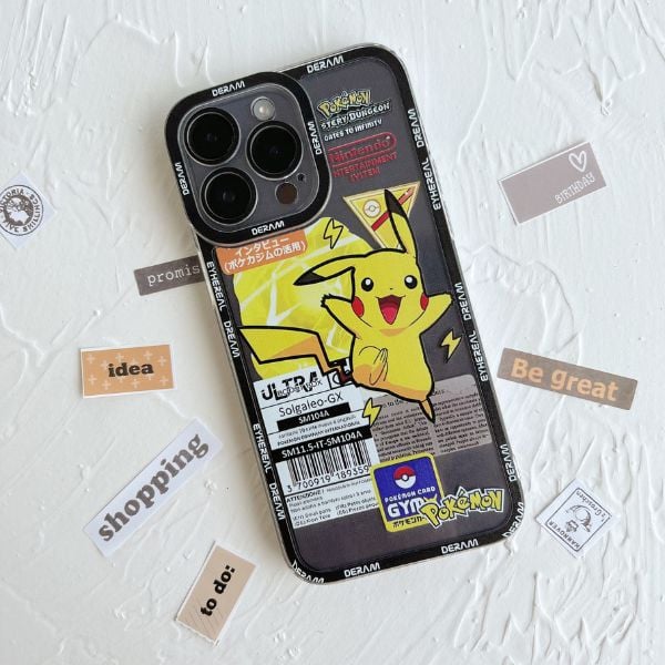 Case ốp cho iPhone 14 ProPro Max trong suốt hình Pikachu