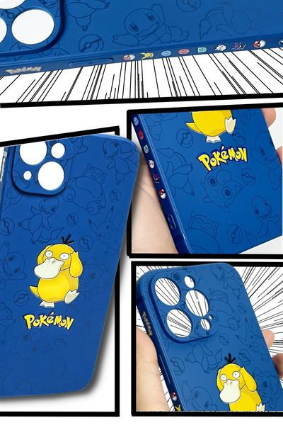 Case ốp họa tiết Pokemon Psyduck Minimal cho iPhone 14 Series