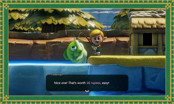 fishing Zelda Links Awakening