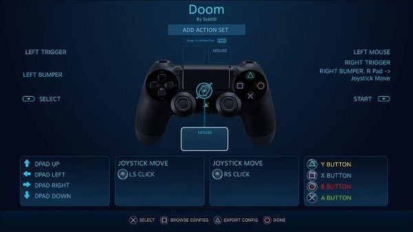 Configure PS4 controller settings to play on PC