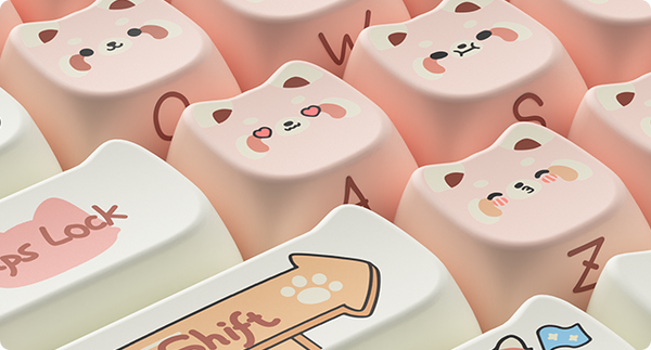 Bộ Keycap bàn phím cơ AKKO Raccoon MAO chất lượng tốt mang lại trải nghiệm cao cấp cho người dùng