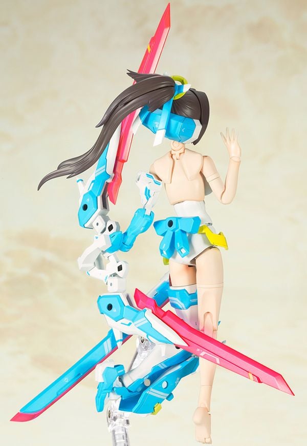 mô hình lắp ráp Megami Device Asra Archer Aoi KP466X vừa tạo dáng chiến đấu cực ngầu vừa đáng yêu
