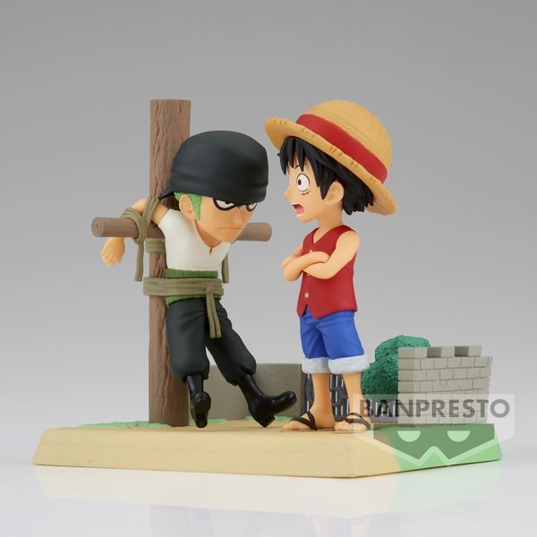 phân biệt mô hình One Piece World Collectable Figure Log Stories Monkey D. Luffy & Roronoa Zoro thật giả