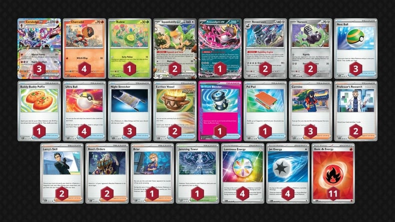 Hướng dẫn cách chơi deck Pokemon TCG Ceruledge ex