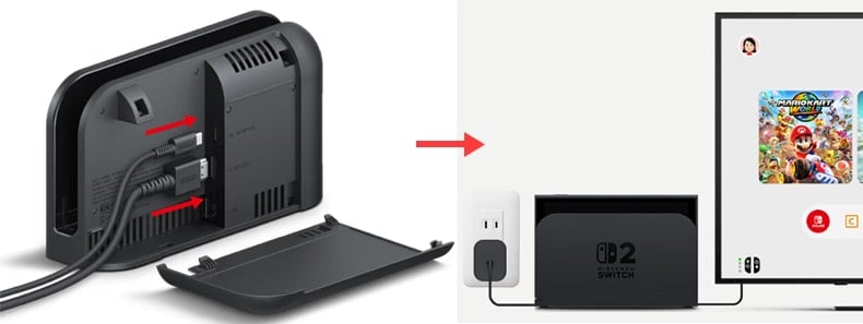 Cách kết nối Switch 2 với TV chính hãng