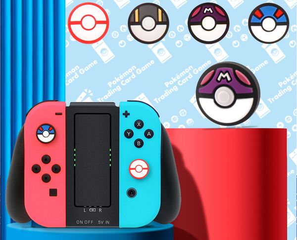 Cover analog Joy-con Nintendo Switch PokeBall Set Tương thích với Joy-con Nintendo Switch, Switch Lite, Switch OLED, Joy-con IINE