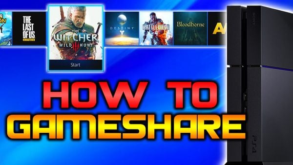 how to share PS4 games