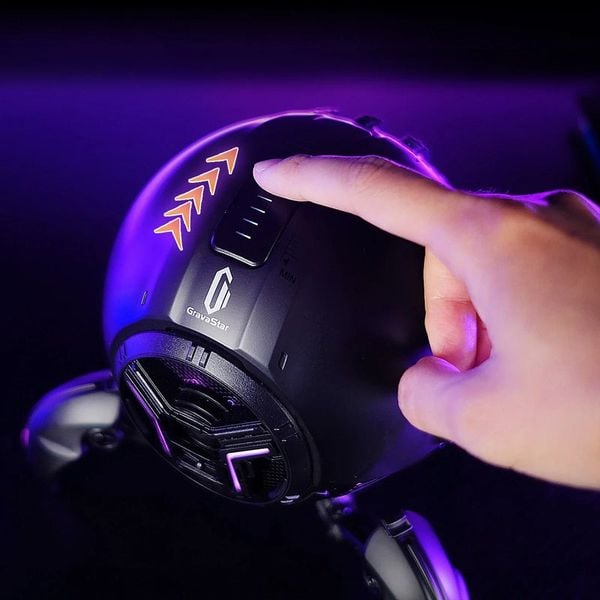Loa Bluetooth GravaStar Mars Pro Matte Black Ver. 2 chính hãng chất lượng tốt cho âm thanh hay rõ ràng thiết kế sang trọng
