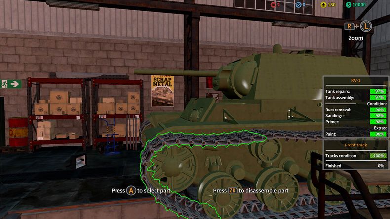 chơi game bắn xe tăng Tank Mechanic Simulator