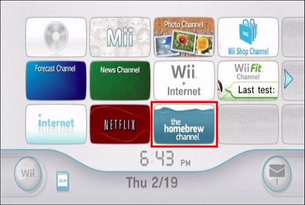 Chơi game giả lập 4 nút Wii bằng homebrew channel