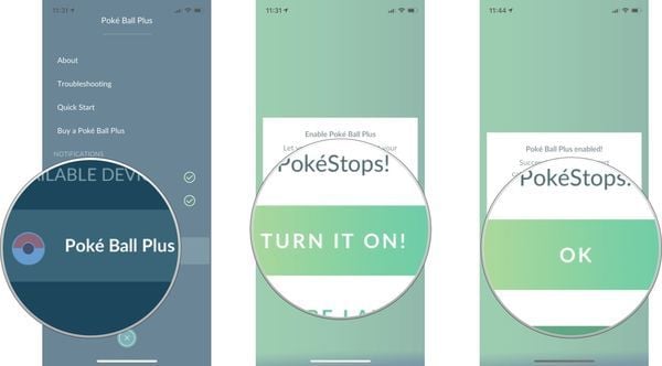 Play Pokemon Go with Poke Ball Plus