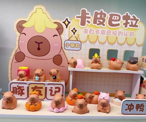 Chơi xé Hộp Mù Capybara Đồ Ăn Hàng Đầu Blind Box cực dễ thương