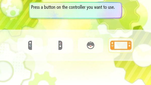 Chọn điều khiển trong Pokemon Let Go