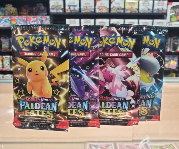 Shop bán Thẻ bài PP52 Pokemon TCG Paldean Fates Booster Pack hàng thật chính hãng nhiều thẻ hiếm mạnh bổ sung bộ sưu tập của bạn