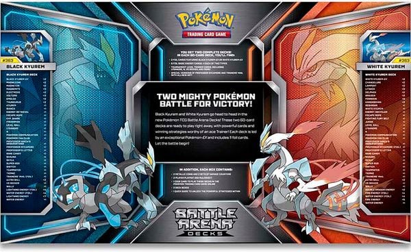 BLACK KYUREM VS WHITE KYUREM BATTLE ARENA DECKS POKEMON TRADING CARD GAME