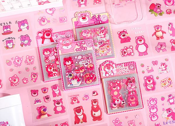 Phụ kiện sticker trang trí bình nước nón bảo hiểm sổ tay tập hình Sanrio dễ thương