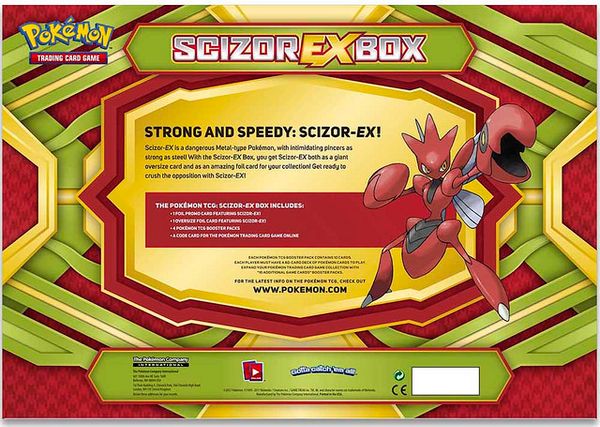 SCIZOR EX BOX POKEMON TRADING CARD GAME