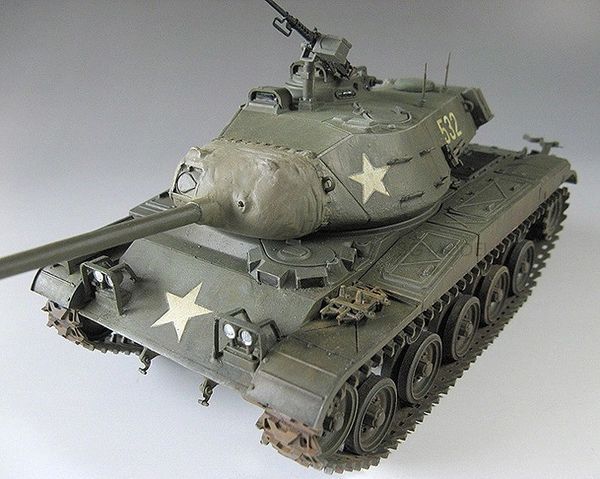 custom mô hình quân sự US M41 Walker Bulldog 1/35 Tamiya 35055