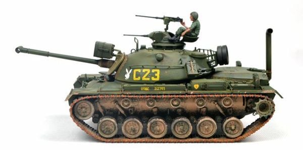 custom mô hình xe tăng US M48A3 Patton 1/35 Tamiya 35120
