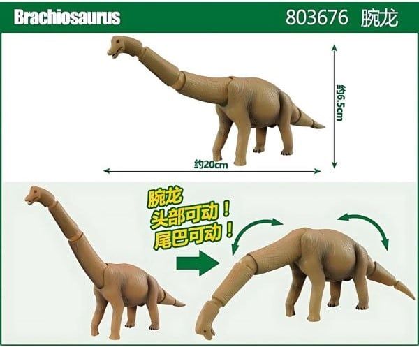 Ania AL-04 Brachiosaurus - Uyển Long Nhỏ Gọn, Phù Hợp Trưng Bày