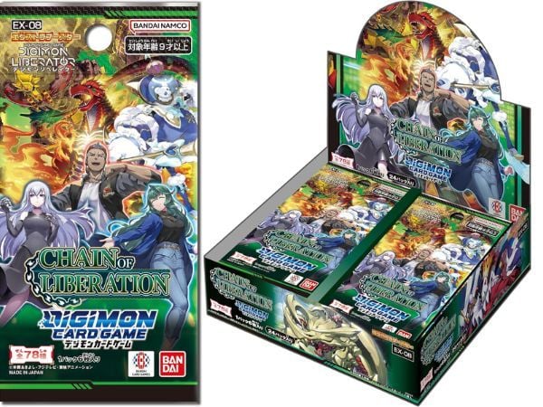 Nâng cấp chiến thuật với Digimon Card Game EX-08 Chain of Liberation Extra Pack có nhiều thẻ bài mạnh hiếm