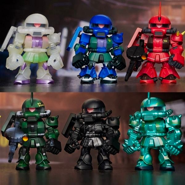 QMSV Mini Zaku II Variation 2 Blind Box mô hình robot gundam ngẫu nhiên được sơn sẵn hoàn thiện siêu đẹp