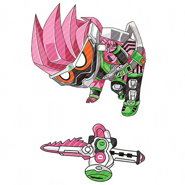 kc086 Ex-aid Móc khóa acrylic Kamen Rider kèm vũ khí giao nhanh toàn quốc giá tốt