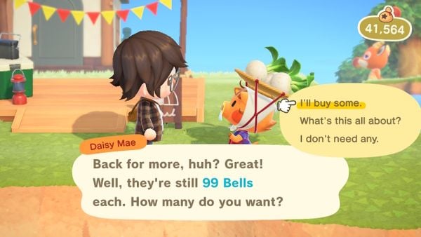 Instructions on how to buy and sell Turnips in Animal Crossing: New Horizons