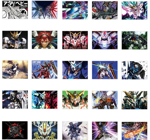 Hình dán sticker Gundam tổng hợp 50 cái Vol 1 dùng để trang trí điện thoại laptop phụ kiện