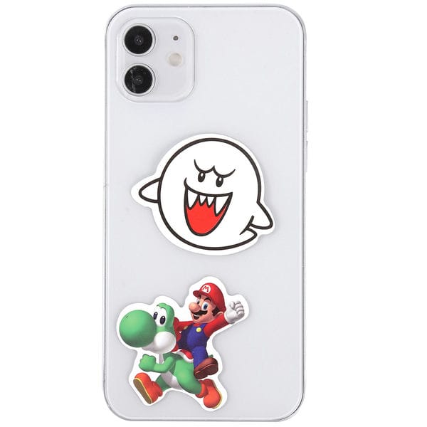 Mua bộ sticker dán trang trí điện thoại máy tính mũ bảo hiểm hình Game Mario Nintendo