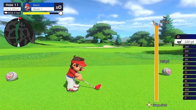 đánh bóng Mario Golf Super Rush