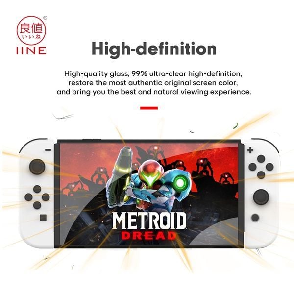đánh giá dán cường lực IINE bảo vệ màn hình Nintendo Switch OLED
