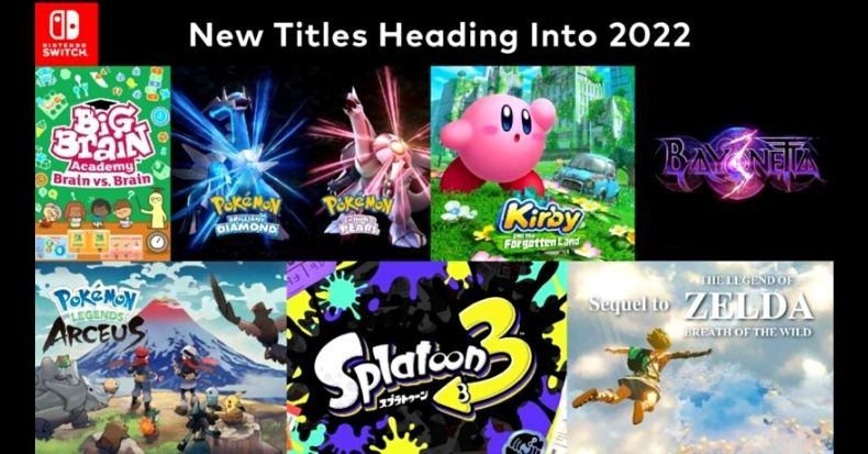 Danh sách game Nintendo Switch phát hành 2022