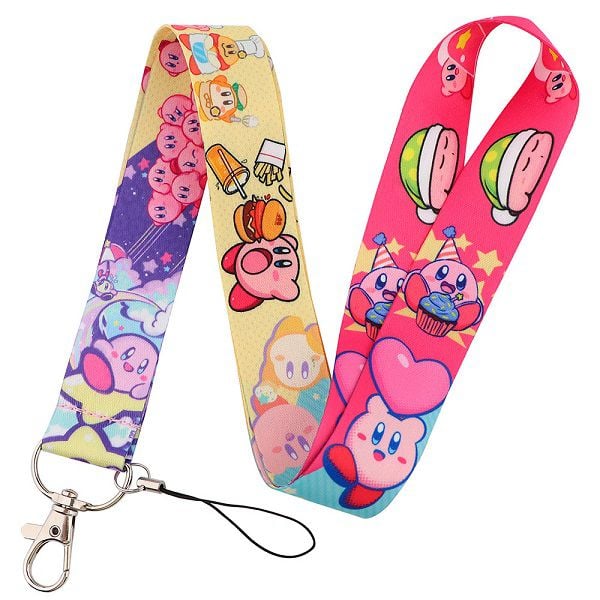 Dây strap đeo thẻ học sinh sinh viên kèm bao đựng thẻ họa tiết Kirby