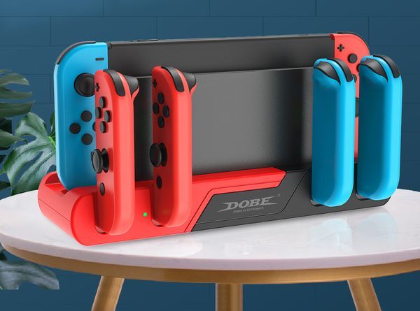 review đế sạc Joy-con 6 trong 1 gắn Dock Nintendo Switch DOBE Đỏ Đen TNS-0122