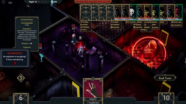 dinh thự ma ám ảnh theo cách có chiến thuật trong Deck of Haunts