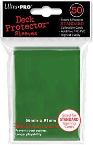 DECK PROTECTOR SLEEVES STANDARD GREEN