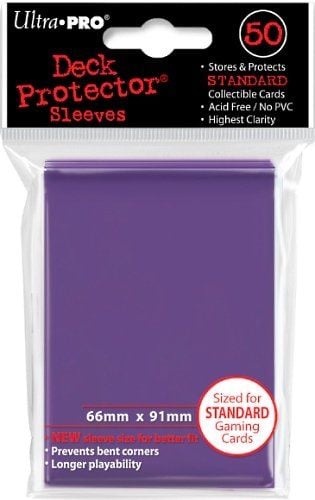 DECK PROTECTOR SLEEVES STANDARD PURPLE