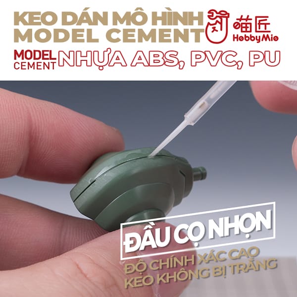 Keo dán chuyên dụng cho mô hình Gundam Model Cement Extra Thick - High Viscosity 40ml Hobby Mio nhựa ABS PVC PU