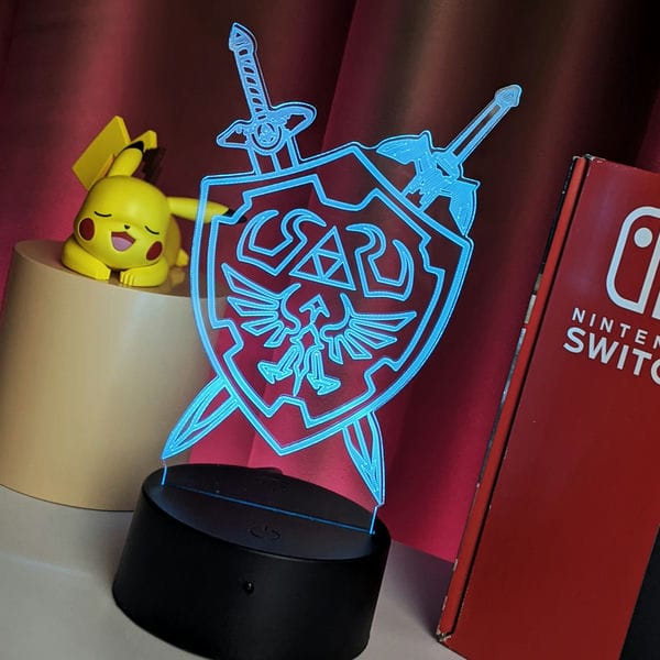 Đèn LED RGB trang trí bàn The Legend Of Zelda tặng kèm remote
