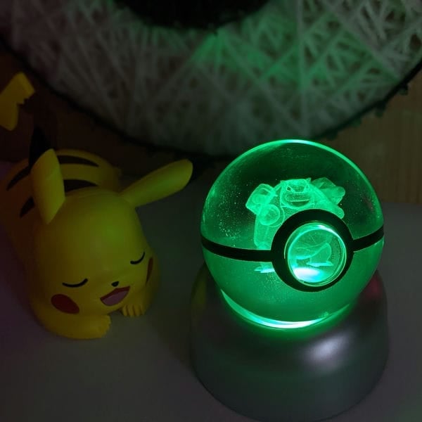 Đèn LED RGB trang trí hình bóng Poke Ball Pokemon Blastoise