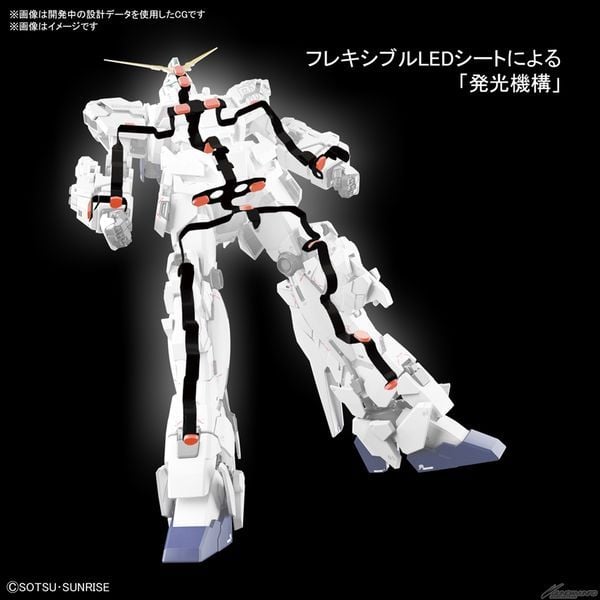 đèn led Unicorn Gundam Ver Ka MGEX