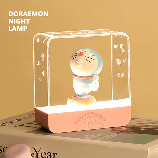 Đèn ngủ hình mèo ú mèo máy Doraemon cho nam nữ trang trí phòng giá tốt