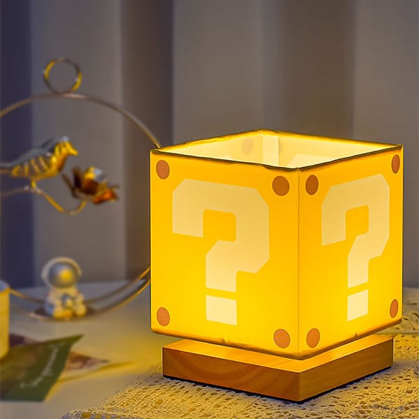 Đèn trang trí gaming hình dấu hỏi Mario