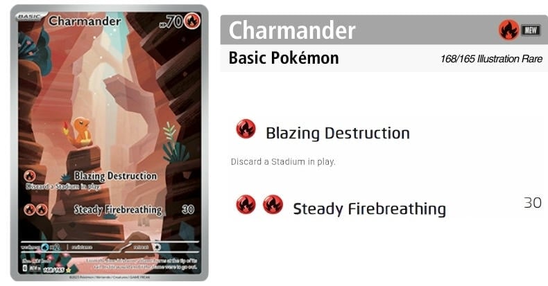 Charmander - Thẻ bài Pokemon Starter cực đẹp