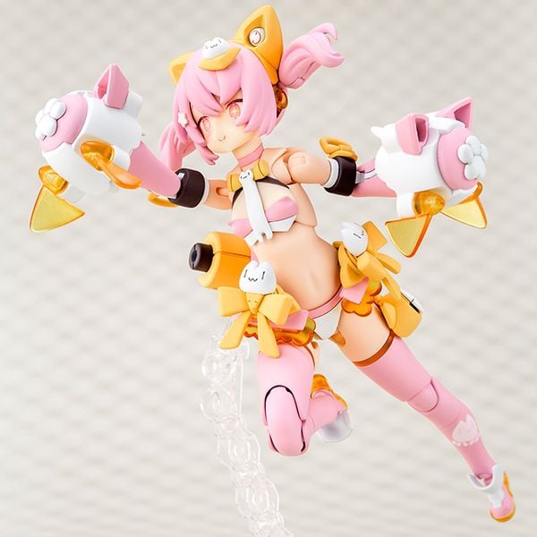 Mô hình lắp ráp mecha girl Megami Device Puni Mofu Mao KP740 dễ thương độc đáo chi tiết tạo dáng thú vị