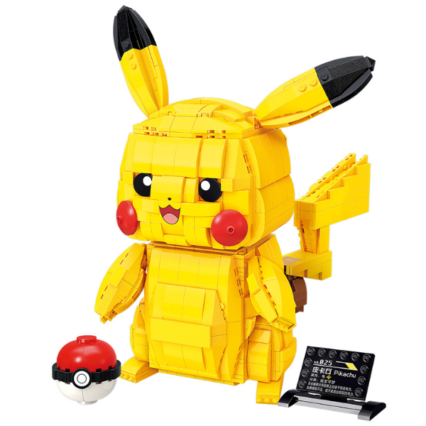 Mô hình chính hãng Đồ chơi lắp ráp xếp hình Pikachu Large Pokemon Keeppley S0101 Nintendo