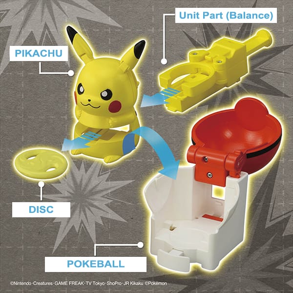 Đồ chơi robot bắn đĩa hình Pokemon Pikachu Ultimate Match