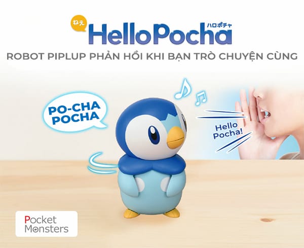 Đồ chơi Robot biết nói Pokemon HelloPocha Piplup chính hãng