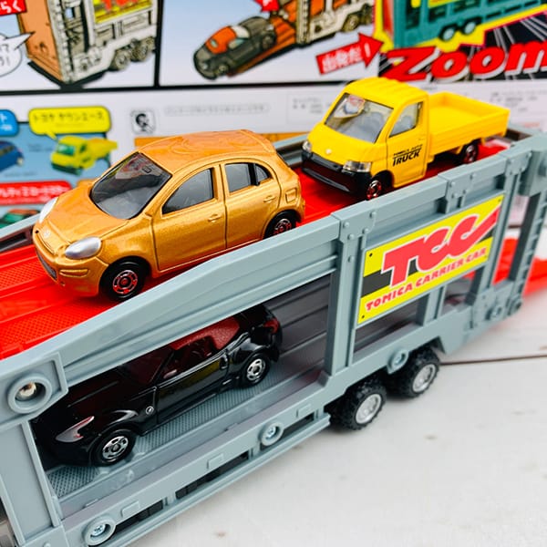 Đồ chơi xe tải Tomica Let's Play with Tomica! Carrier Car Set